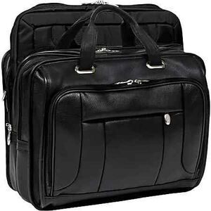McKlein River West 17″ Fly‑Through Checkpoint‑Friendly Leather Laptop Case 2 pcs